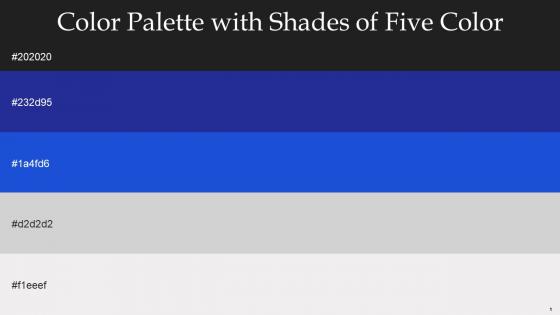 Color Palette With Five Shade Mine Shaft Jacksons Purple Denim Alto Bon Jour