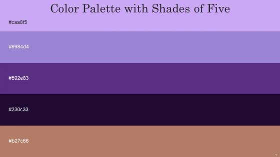Color Palette With Five Shade Perfume Lilac Bush Eminence Valentino Muesli