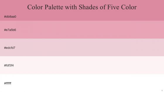 Color Palette With Five Shade Petite Orchid Kobi Vanilla Ice Carousel Pink White