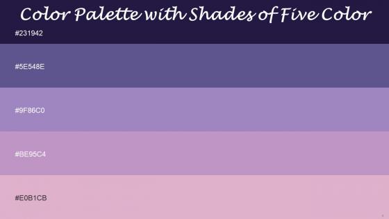 Color Palette With Five Shade Port Gore Butterfly Bush Lavender Purple London Hue Melanie