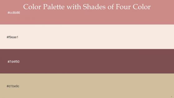 Color Palette With Five Shade Puce Linen Ferra Yuma