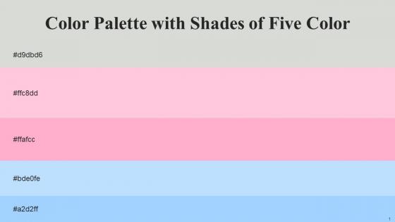 Color Palette With Five Shade Quill Gray Pastel Pink Carnation Pink French Pass Anakiwa