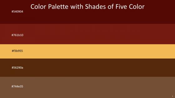 Color Palette With Five Shade Rustic Red Pueblo Cream Can Cioccolato Shingle Fawn