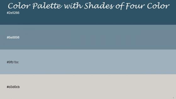 Color Palette With Five Shade San Juan Lynch Gull Gray Timberwolf