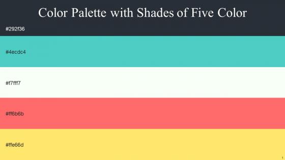 Color Palette With Five Shade Shark Puerto Rico Sugar Cane Bittersweet Kournikova