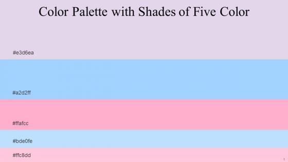 Color Palette With Five Shade Snuff Pastel Pink Carnation Pink French Pass Anakiwa