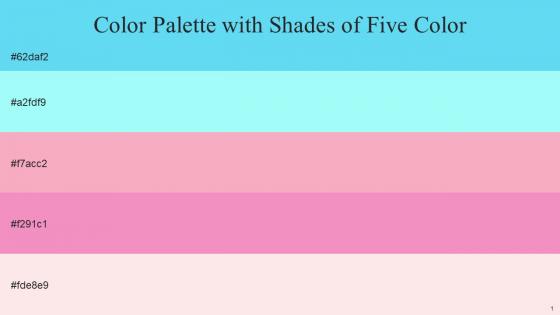 Color Palette With Five Shade Spray Anakiwa Illusion Illusion Cinderella