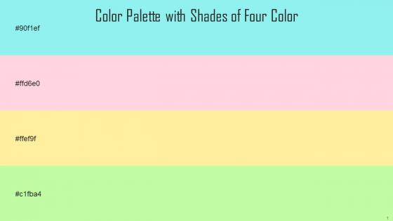 Color Palette With Five Shade Spray Pastel Pink Vis Vis Reef