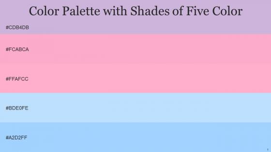 Color Palette With Five Shade Sprout Lavender Pink Carnation Pink French Pass Anakiwa