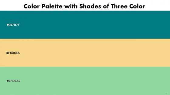 Color Palette With Five Shade Teal Marzipan Vista Blue