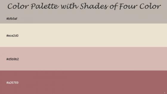 Color Palette With Five Shade Tide Aths Special Clam Shell Coral Tree