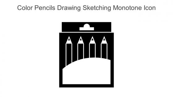 Color Pencils Drawing Sketching Monotone Icon In Powerpoint Pptx Png And Editable Eps Format