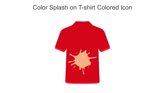 Color Splash On T Shirt Colored Icon In Powerpoint Pptx Png And Editable Eps Format