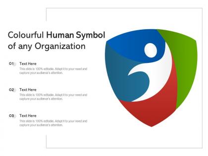 Colourful human symbol of any organization