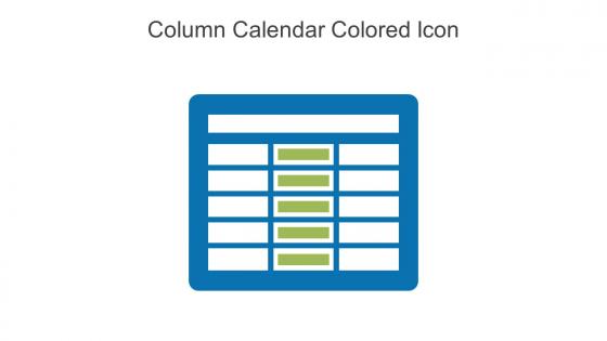 Column Calendar Colored Icon In Powerpoint Pptx Png And Editable Eps Format