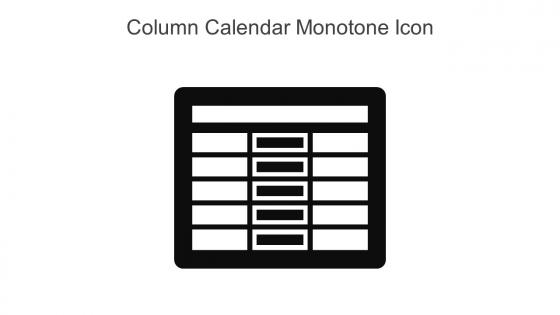 Column Calendar Monotone Icon In Powerpoint Pptx Png And Editable Eps Format