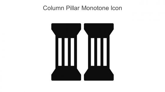 Column Pillar Monotone Icon In Powerpoint Pptx Png And Editable Eps Format