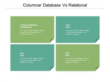 Columnar database vs relational ppt powerpoint presentation inspiration display cpb