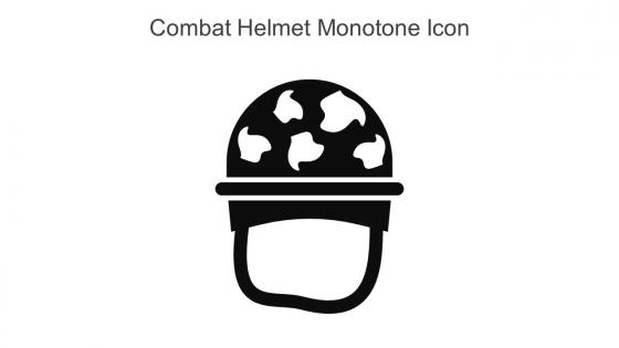 Combat Helmet Monotone Icon In Powerpoint Pptx Png And Editable Eps Format