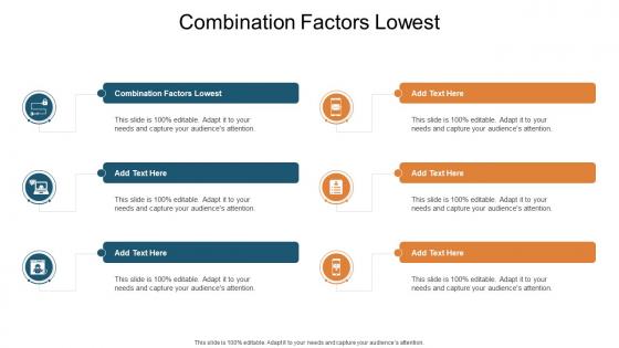 Combination Factors Lowest In Powerpoint And Google Slides Cpb