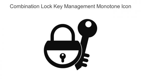 Combination Lock Key Management Monotone Icon In Powerpoint Pptx Png And Editable Eps Format