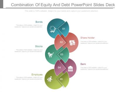 Combination of equity and debt powerpoint slides deck