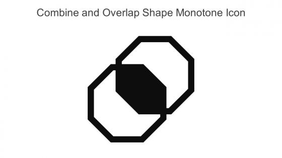 Combine And Overlap Shape Monotone Icon In Powerpoint Pptx Png And Editable Eps Format