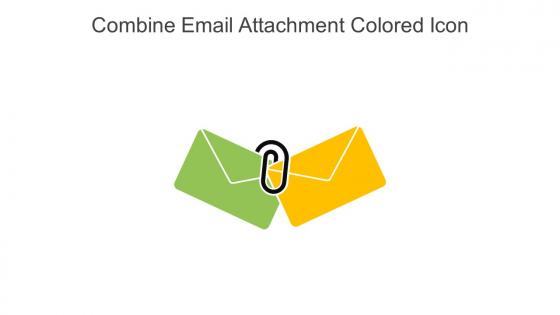 Combine Email Attachment Colored Icon In Powerpoint Pptx Png And Editable Eps Format