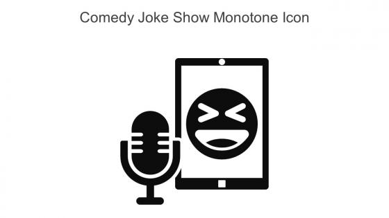 Comedy Joke Show Monotone Icon In Powerpoint Pptx Png And Editable Eps Format