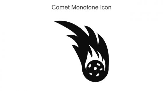 Comet Monotone Icon In Powerpoint Pptx Png And Editable Eps Format