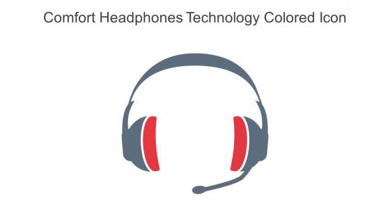 Comfort Headphones Technology Colored Icon In Powerpoint Pptx Png And Editable Eps Format