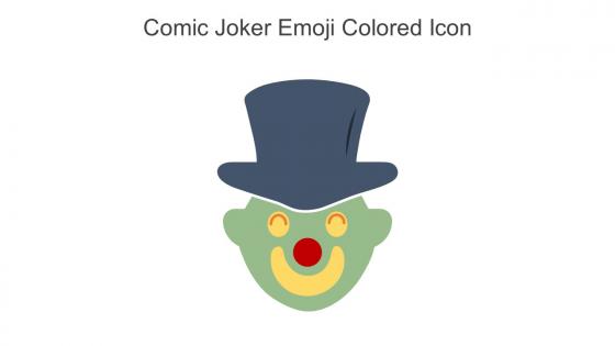 Comic Joker Emoji Colored Icon In Powerpoint Pptx Png And Editable Eps Format
