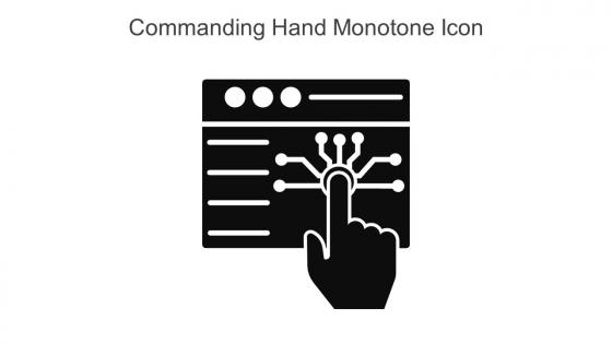 Commanding Hand Monotone Icon In Powerpoint Pptx Png And Editable Eps Format