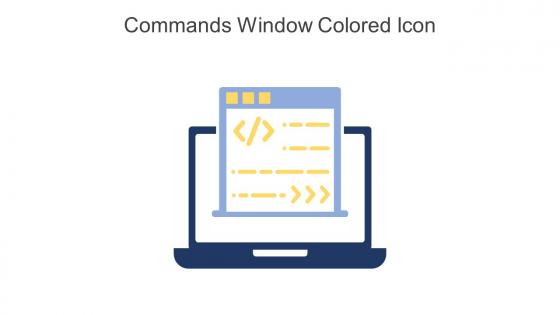 Commands Window Colored Icon In Powerpoint Pptx Png And Editable Eps Format