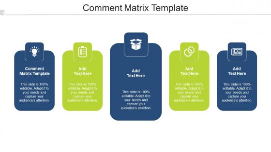 Comment Matrix Template In Powerpoint And Google Slides Cpb