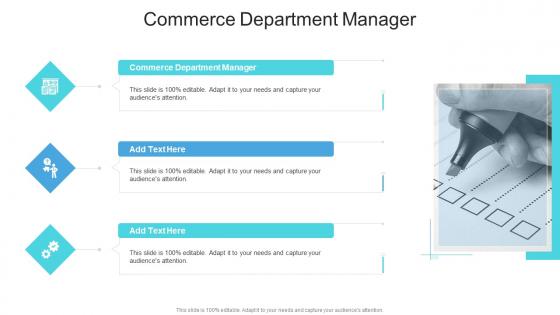 Commerce Department Manager In Powerpoint And Google Slides Cpb