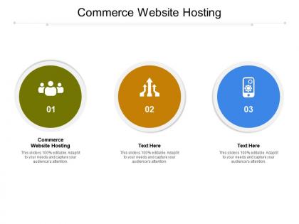 Commerce website hosting ppt powerpoint presentation icon skills cpb