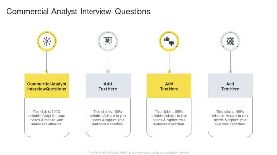 Commercial Analyst Interview Questions In Powerpoint And Google Slides Cpb