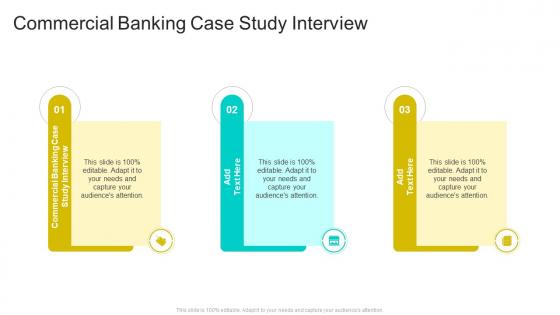 Commercial Banking Case Study Interview In Powerpoint And Google Slides Cpb