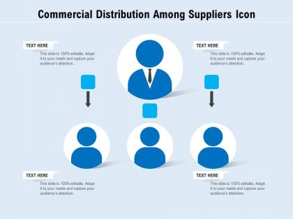 Commercial distribution among suppliers icon