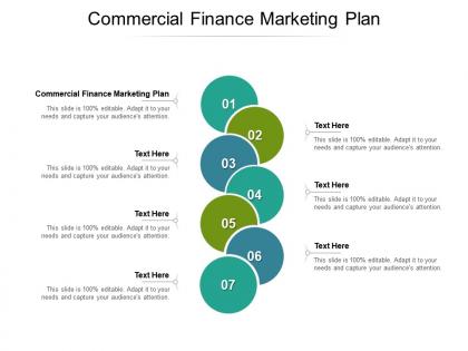 Commercial finance marketing plan ppt powerpoint presentation pictures template cpb