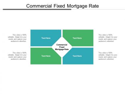 Commercial fixed mortgage rate ppt powerpoint presentation professional example file cpb