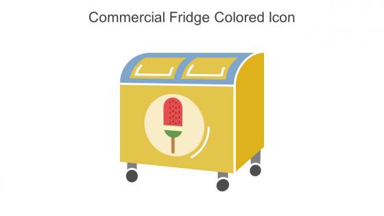 Commercial Fridge Colored Icon In Powerpoint Pptx Png And Editable Eps Format