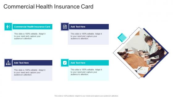 Commercial Health Insurance Card In Powerpoint And Google Slides Cpb