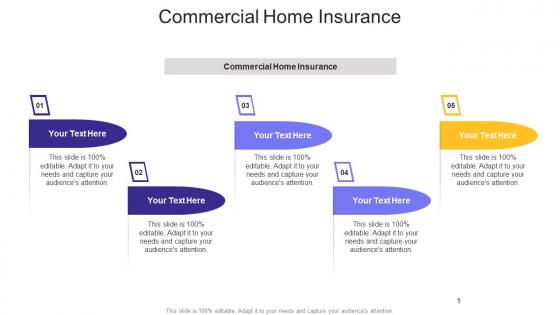 Commercial Home Insurance Ppt Powerpoint Presentation Visual Aids Example 2015 Cpb