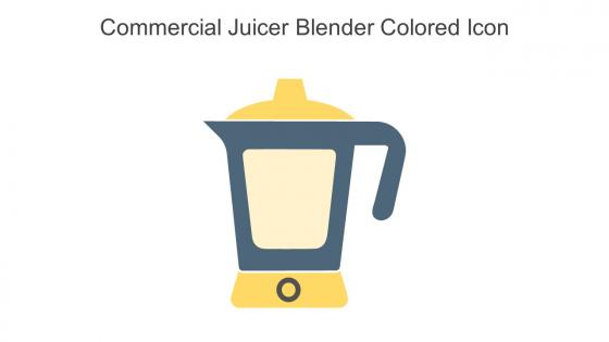 Commercial Juicer Blender Colored Icon In Powerpoint Pptx Png And Editable Eps Format