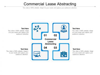Commercial lease abstracting ppt powerpoint presentation slides design templates cpb
