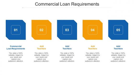 Commercial Loan Requirements Ppt Powerpoint Presentation Infographic Cpb
