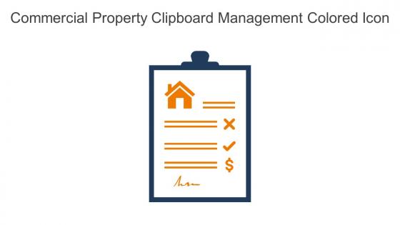 Commercial Property Clipboard Management Colored Icon In Powerpoint Pptx Png And Editable Eps Format
