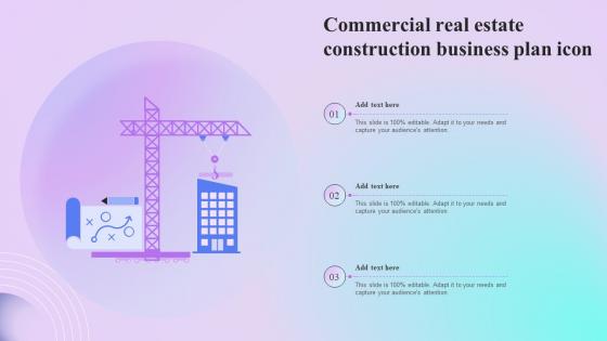 Commercial Real Estate Construction Business Plan Icon